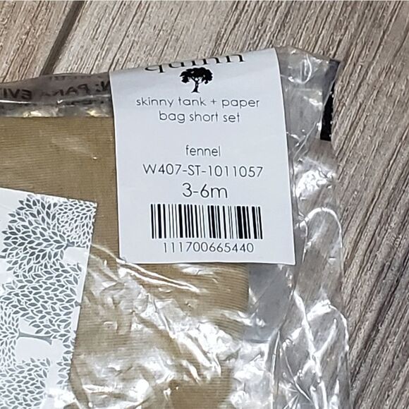 Kate Quinn Skinny Tank + Paper Bag Short Set In Fennel Size 3-6M NWT - Picture 5 of 6